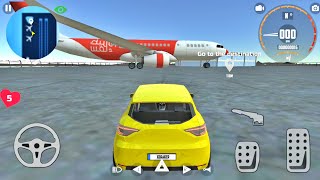 Car Simulator Clio - Yellow Renault Clio Taxi Transport Passangers to Airport - Android Gameplay screenshot 3