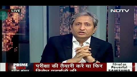NDTV INDIA By Ravish Kumar ji on ICAI Protest