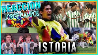 ⚽HINCHAS ARGENTINOS REACCIONAN A JORGE CAMPOS Era PORTERO y DELANTERO al mismo TIEMPO | HISTORIA