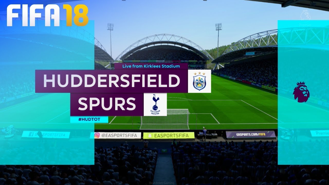 Fifa 18 Huddersfield Town Vs Tottenham Hotspur Kirklees Stadium Youtube