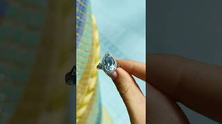 Sea Blue Aquamarine And Diamond Rings gold sea aquamarine gems jewelry ring
