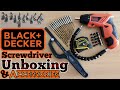 Blackdecker screwdriver unboxing  accessories