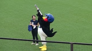 150702 ヤクルト 神宮 つば九郎バズーカ