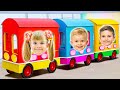Oliver Diana and Roma Explore the City on a Train
