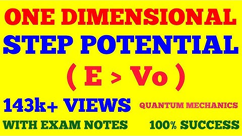POTENTIAL STEP || STEP POTENTIAL | ONE DIMENSIONAL STEP POTENTIAL IN QUANTUM MECHANICS | WITH NOTES