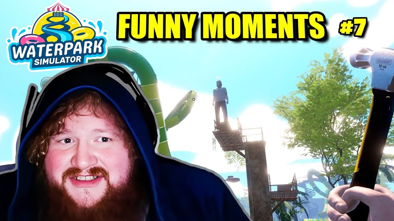 Best of CaseOh Waterpark Simulator! (FUNNY MOMENTS) #7