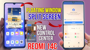 How to Enable Floating Window & Split Screen in Redmi 14C | HyperOS Control Center Explained