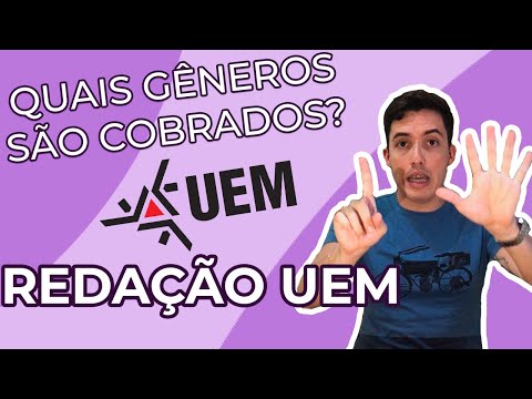 REDAÇÃO UEM - QUAIS GÊNEROS DEVEM SER ESTUDADOS?