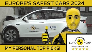 Top 10 Safest Cars in 2024 | The Best 5-Star Euro NCAP Cars for Safety!
