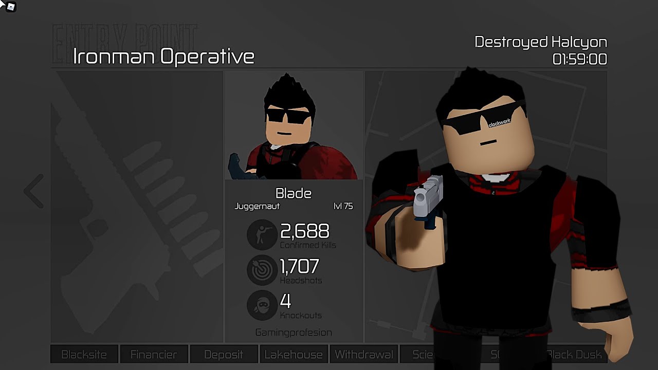 Full Operative Loud Solo Ironman Roblox Entry Point Youtube - entry point defense singleplayer roblox