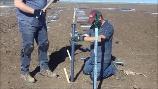 High Tunnel Ground Post Installation (6th in series) by AgriLife Today - Texas Agriculture News 3,921 views 5 years ago 3 minutes, 47 seconds