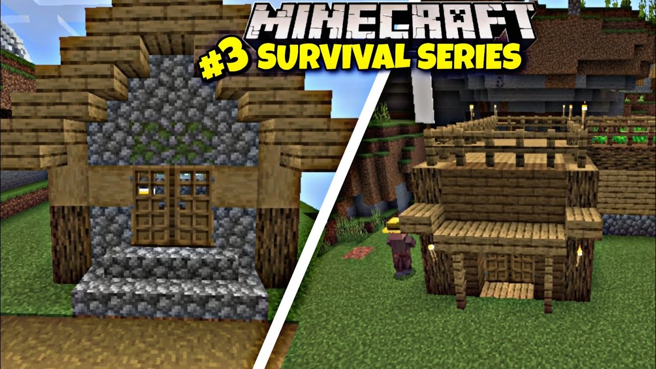 MINECRAFT SURVIVAL SERIES # 3 MY FIRST HOUSE IN BUILD ME 😱 NI MINECRAFT ...