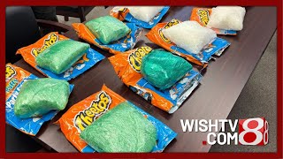 Evansville drug task force seize 40 pounds of meth hidden in Cheeto bags