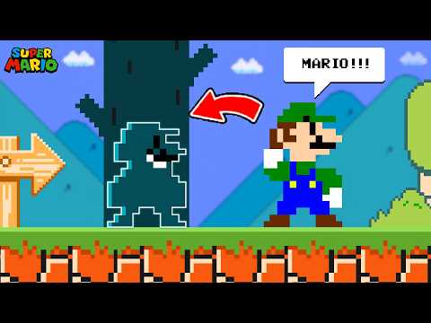 SUPER MARIO But it's Extreme Camouflage Hide and Seek in Meccha Chameleon!