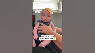 When a cheese slice stops your baby from crying 😂 🧀      🎥: Courtney Arnold via ViralHog