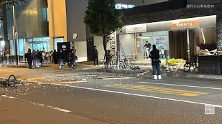 JR新大阪駅近くの飲食店で爆発　店主がカセットボンベに穴開け