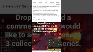 collection log series on runescape 3? #gaming #runescape #RS3 #osrs