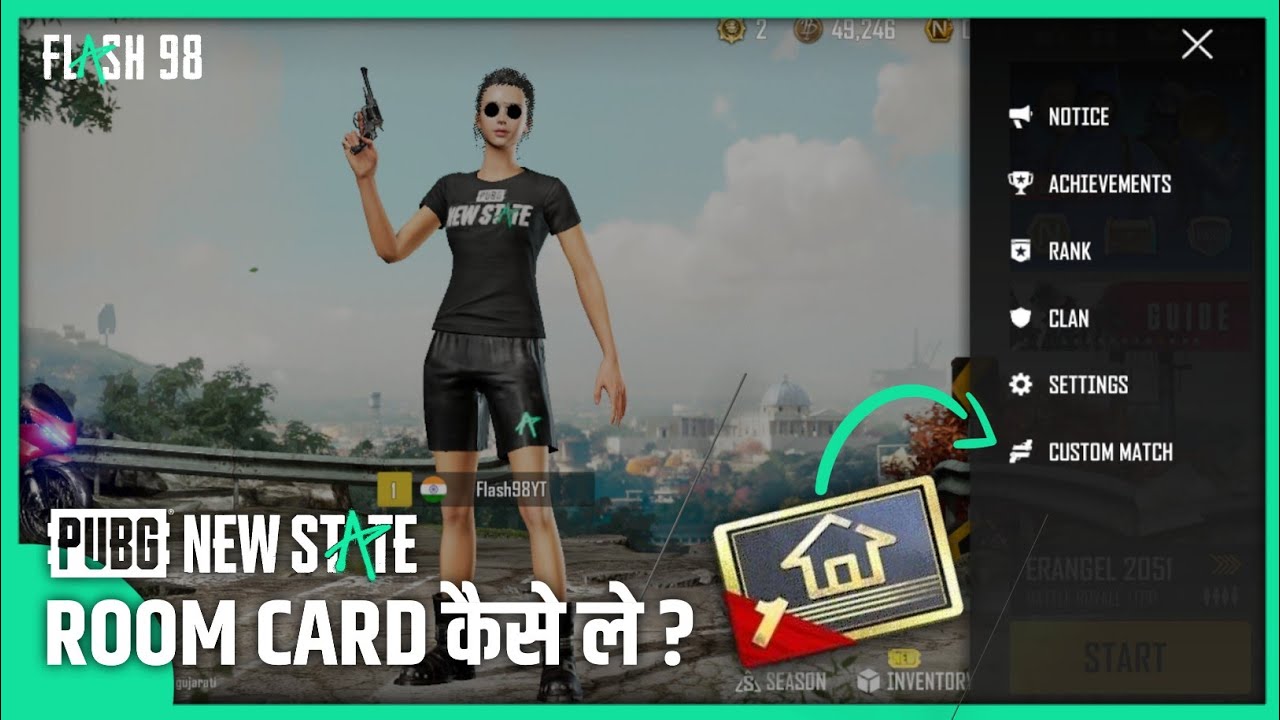 How To Create Custom Room In Pubg New State | FLASH 98
