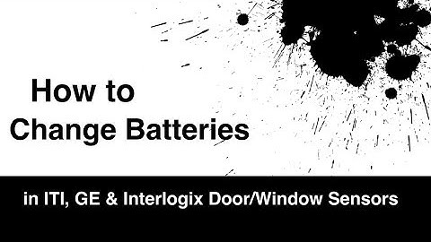 How to Replace Door/Window Sensor Batteries in ITI, GE & Interlogix. Part # NX-650N & Older