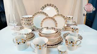 Nordic White Dinnerware Ceramic Exclusive Dinnerware Sets
