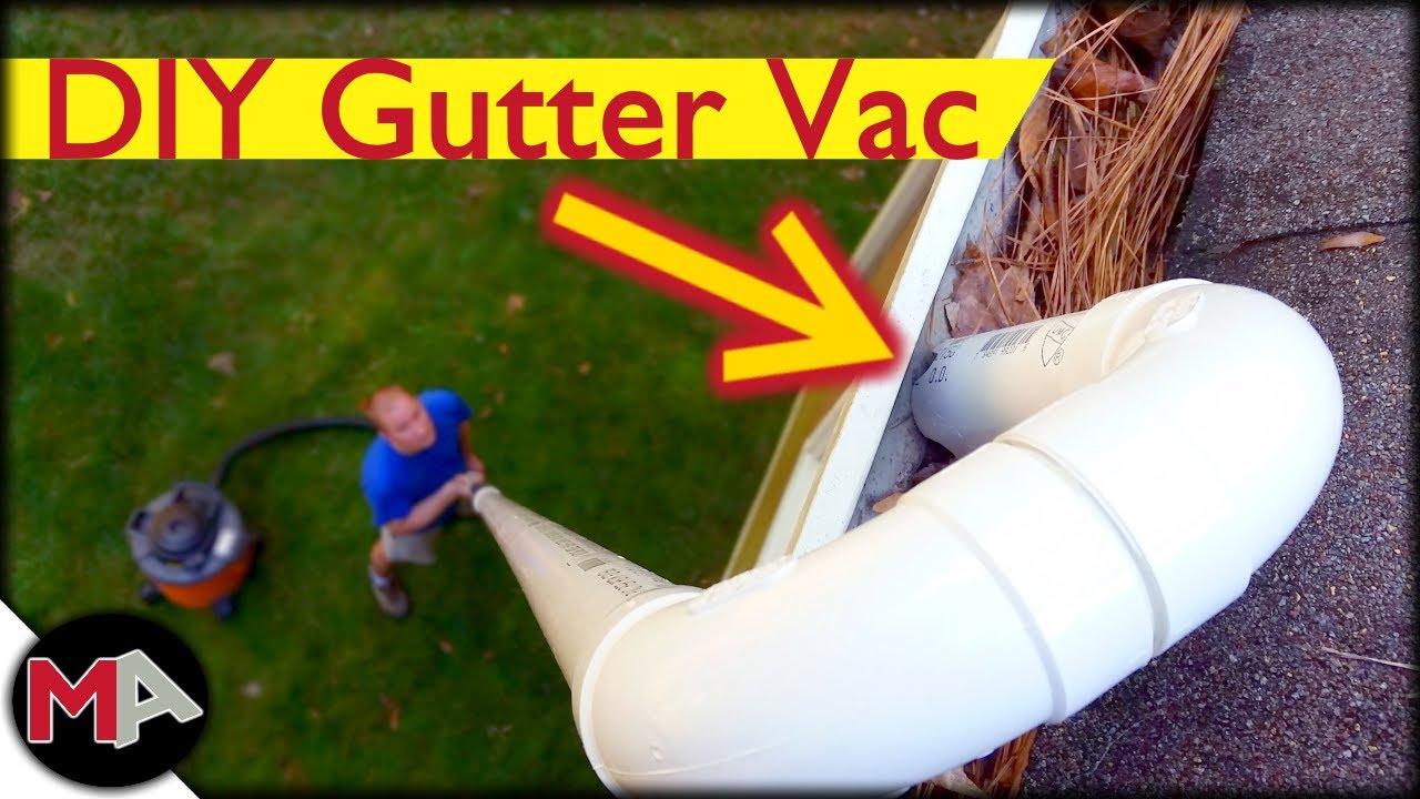 DIY Gutter Vacuum Easy And Safe Gutter Cleaning From The Ground YouTube