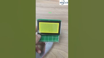Manufacturer produces 12864 graphic dot matrix LCD module, yellow green. #electronic