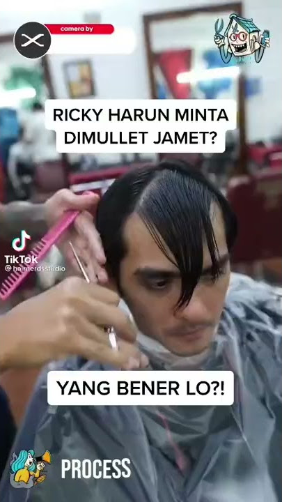 cara potong rambut Riki Harun #tiktokerssedunia