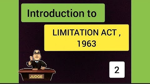 LIMITATION ACT / Introduction-2 #jmfc fLAWsome