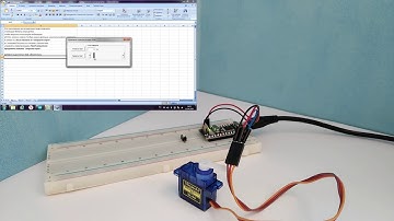 Ардуино + Excel + сервопривод