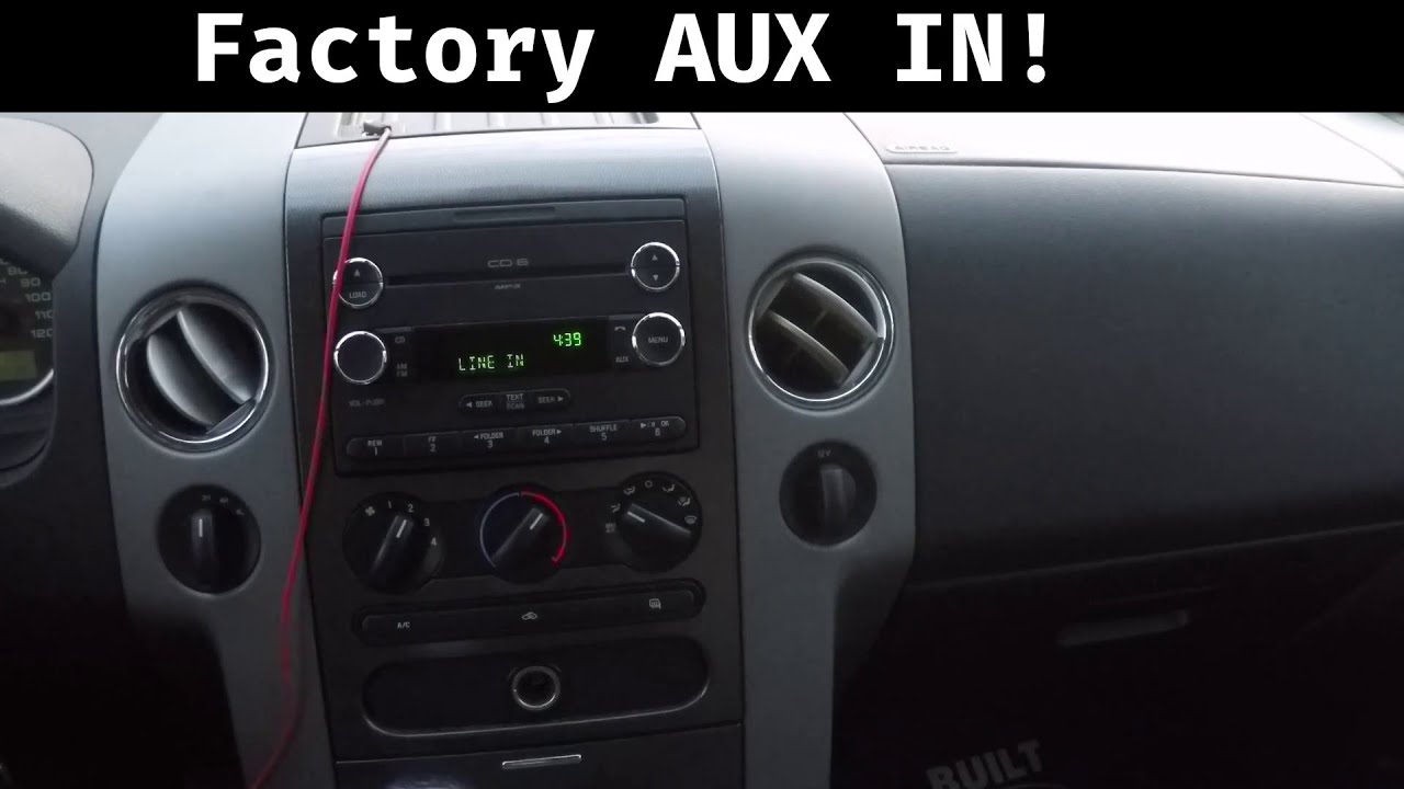 Detailed Tutorial 2004-2005 Ford F150 Head Unit AUX Input - YouTube