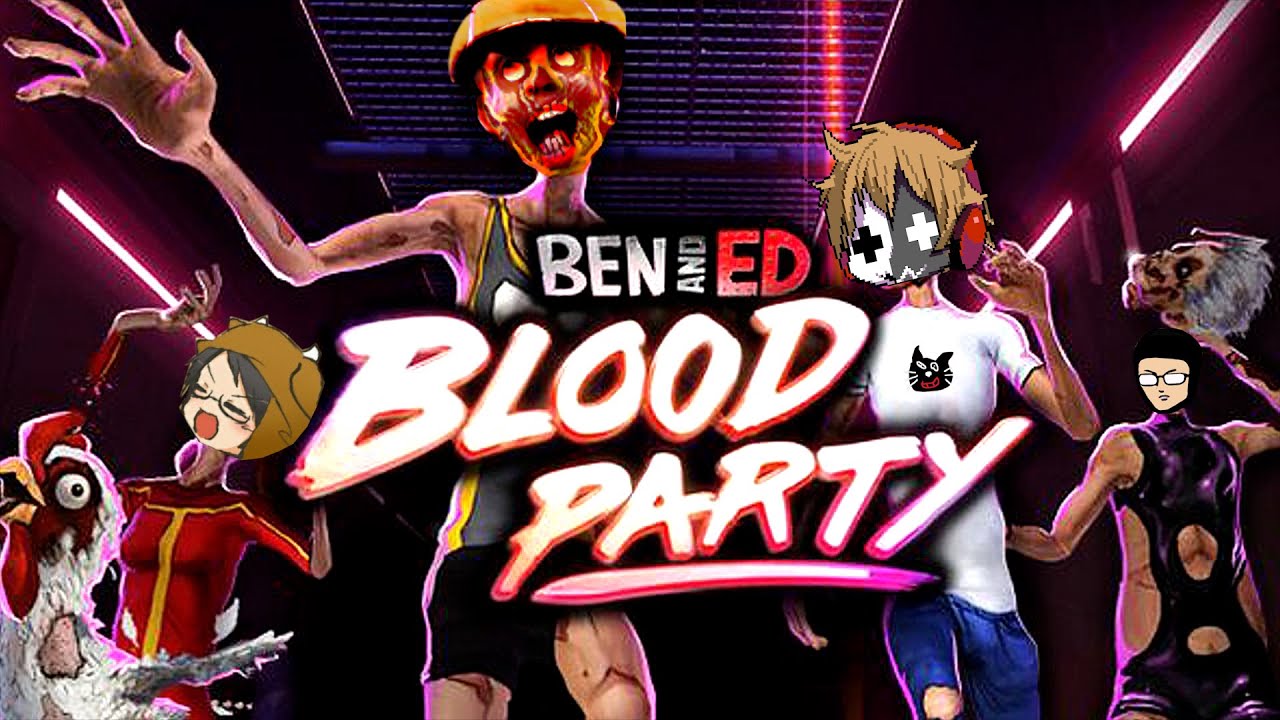 【4人実況】難しすぎて精神崩壊した即死だらけの笑えるゲーム『 Ben and Ed - Blood Party 』