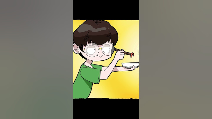 Cartoon that scolds a child who eats shrimp shells