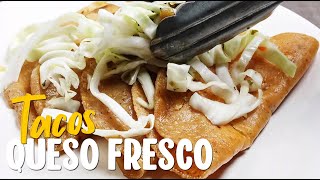 How to Make Queso Fresco Tacos | Vegetarian Mexican Cheese Tacos