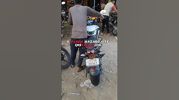 PULSAR NS200 X-FLASH HAZARD FITTING #viral #trending NS200 X-FLASH |#short #shortsfeed#hazard #ns200