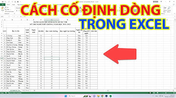 Thủ Thuật Cố Định Dòng Trong Excel: Bí Quyết Đơn Giản