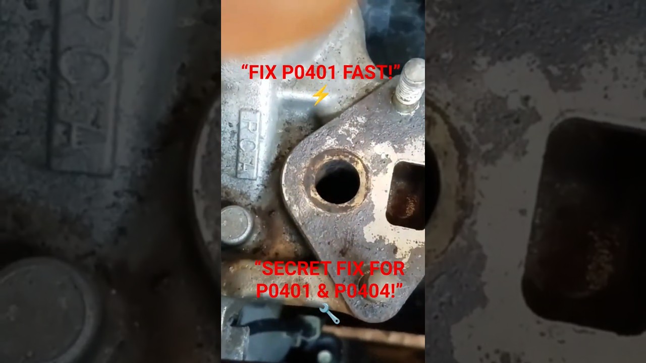 ✓ “Fix P0401 P0404 P406 Fast! Clean Your EGR Valve in Under a