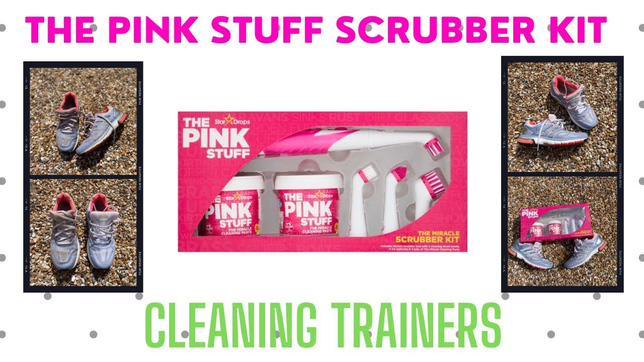 THE PINK STUFF SCRUBBER KIT  Cleaning Trainers/Sneakers
