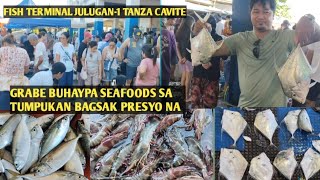 GRABE BUHAYPA SEAFOODS SA TUMPUKAN PRESYONG PANG MASA FISH TERMINAL JULUGAN-1TANZA CAVITE#seafood 