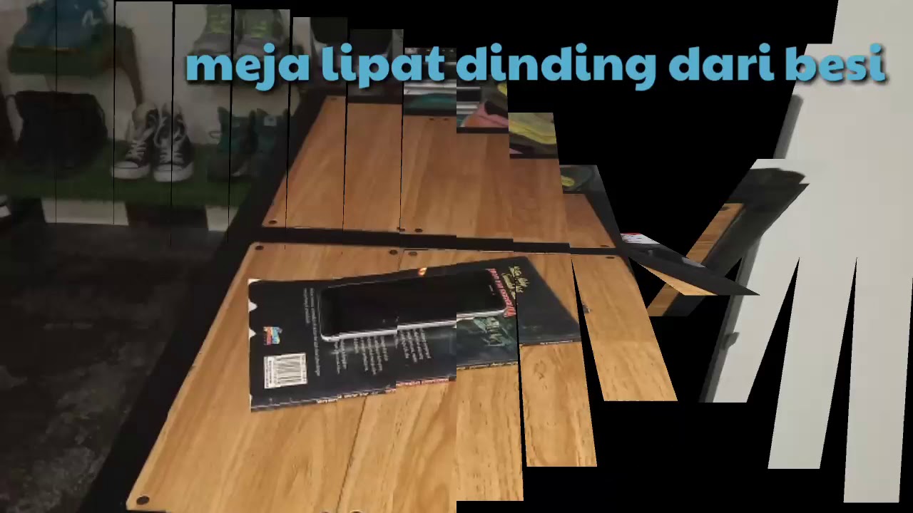 Meja lipat dinding  dari  besi  mix kayu YouTube