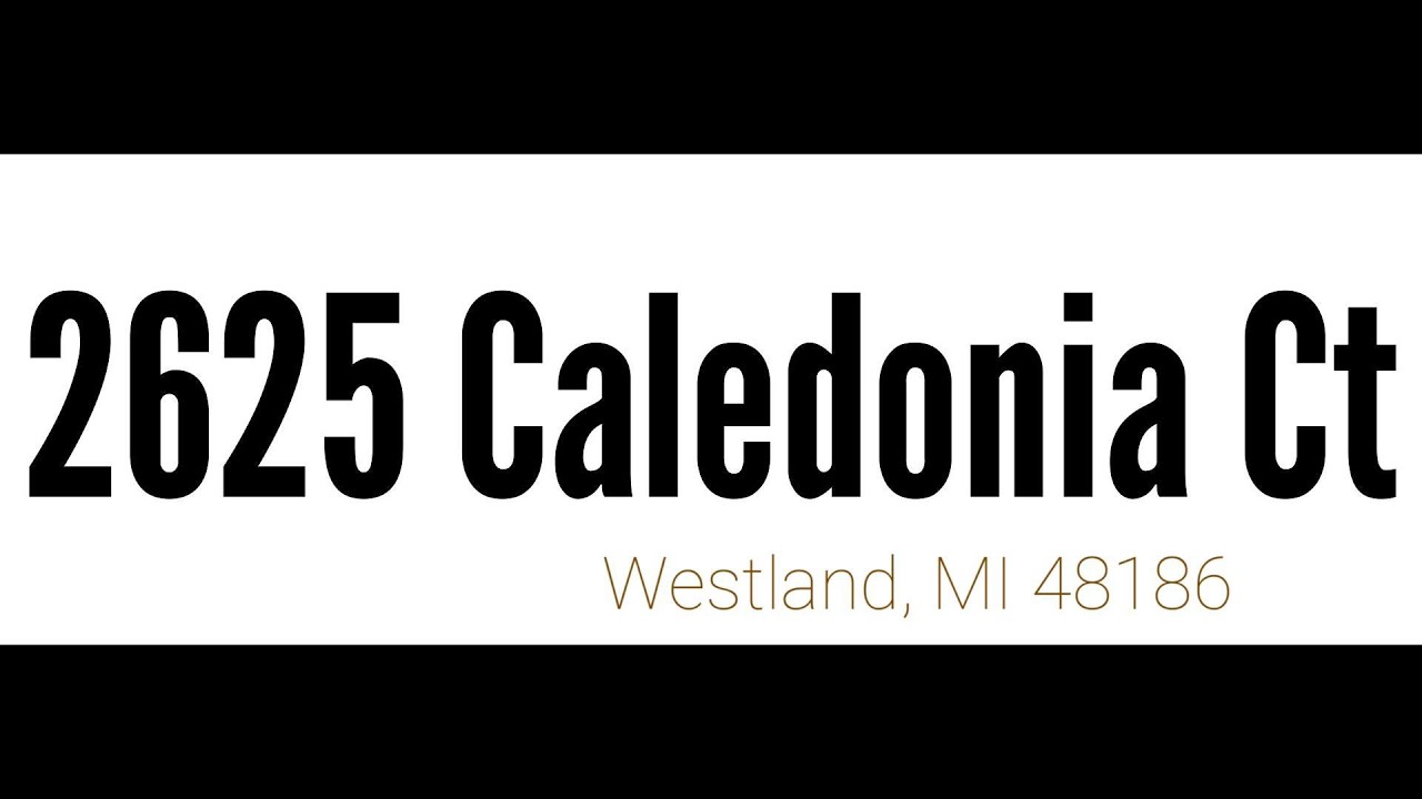 2625 Caledonia CtWestland, MI 48186