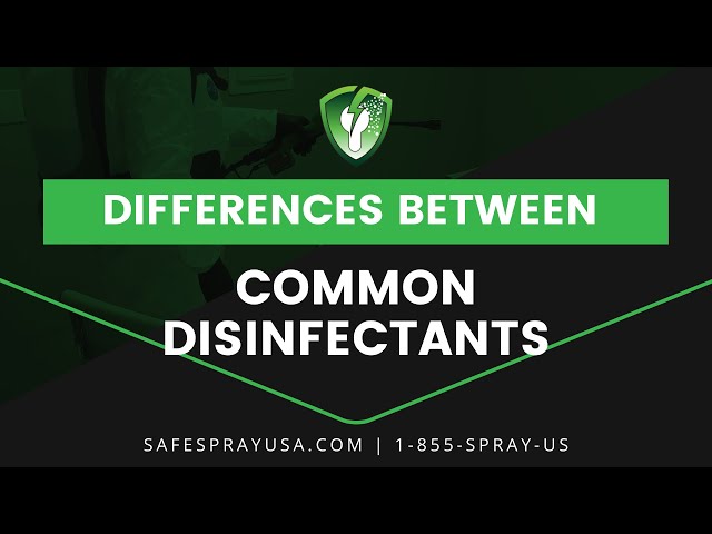 Difference Between Common Disinfectants I Safe Spray Disinfecting