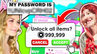 I Gave My BEST FRIEND My ROBLOX PASSWORD To See What She Would DO