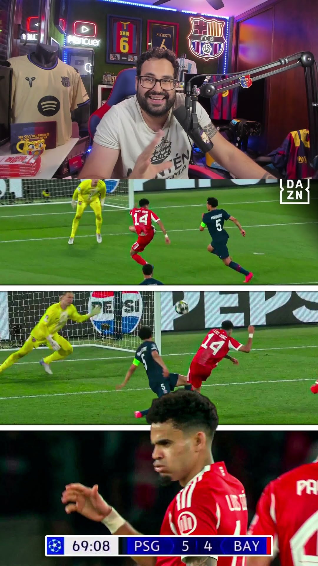 Golazo Luis Díaz #luisdiaz #golazo #bayern #championsleague  #shortvideo