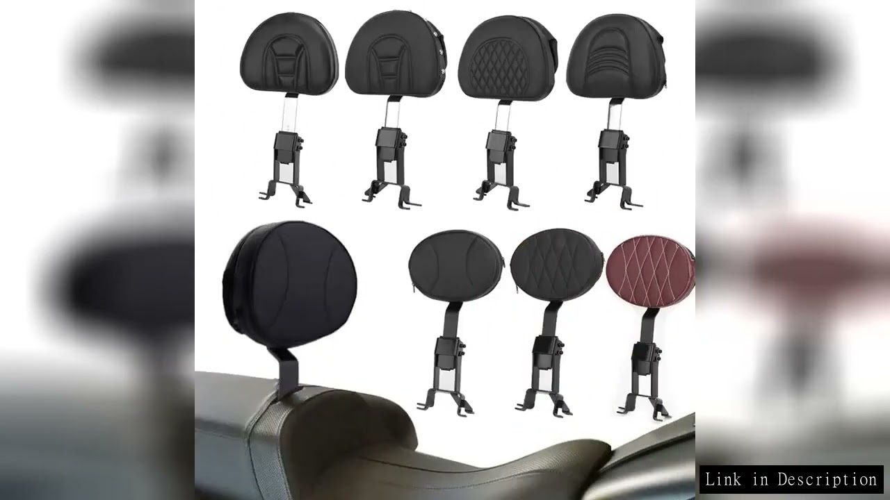 Motorcycle Driver Backrest With Black Pad Sissy Bar Back Rest  For Indian Chief Roadmaster Chieftain