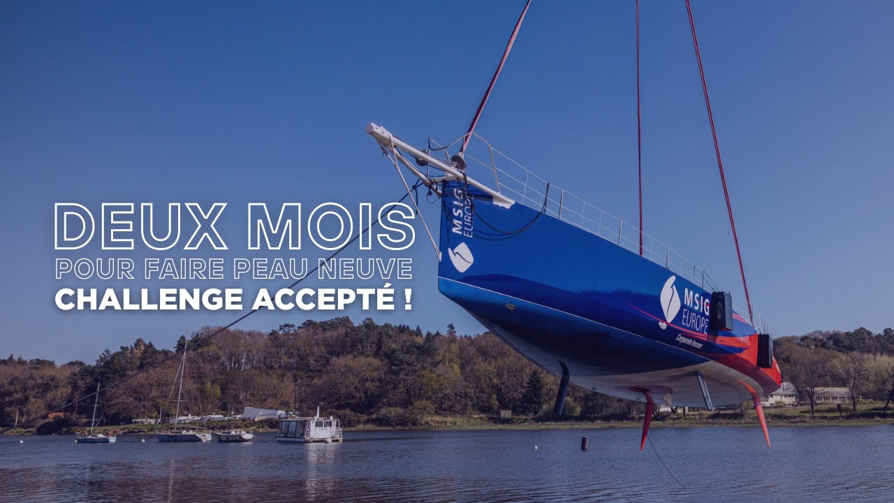 ⁣The Ocean Race Atlantic : refit de l’IMOCA MSIG Europe en cours 🛠️