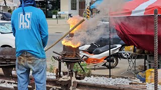 งานเชื่อม thermite ทางหลีกบ้านโป่ง