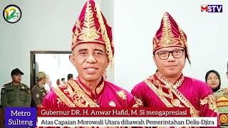 HUT Morowali Utara ke 12, Gubernur Anwar Apresiasi Atas Capaian Pemerintahan Delis-Djira