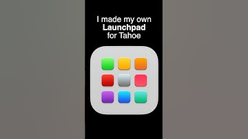 I made my own launchpad app for Tahoe. #launchpad #macos #tahoe #macmini