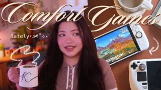 Cozy & Comfort Games I Can’t Stop Playing In 2025 (switch + Steam) ☕️☁️