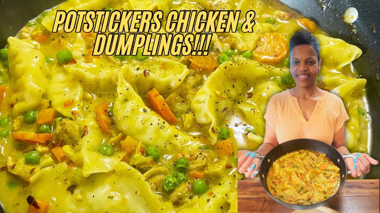 How To Make Potstickers Chicken and Dumplings!!!